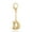 Alphabet D, variant on Gold Keychain For Women,With Letter Charm Gold Handbag Key Pendant Fashion Keychain Accessories