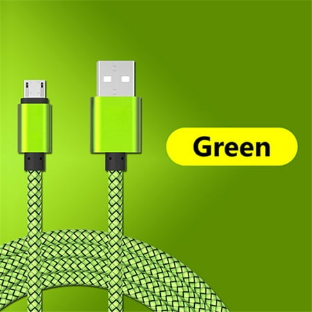 Long Braided Micro USB Cable 1M 2M 3M Quick High Speed Data Sync Lead Power Fast Charger Android Phones (Best Android Power Manager)