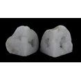 thumbnail image 3 of Natural White Geode Polished Quartz Crystal Bookends 4-7 Pounds, 3 of 4