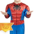 thumbnail image 3 of MARVEL’S SPIDEY TODDLER COSTUME - Muscle Chest Jumpsuit with Fabric Mask, 3 of 3