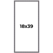 18x39 Frame Blue Kingsley Pewter Solid Wood Picture Frame Width 0.75 Inches |Interior Depth 0.5