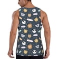 thumbnail image 3 of Fotbe Cartoon Animals Pattern Men's Quick Dry Workout Tank Top Gym Muscle Tee Fitness Bodybuilding Sleeveless T Shirt Breathable Workout Shirt-Small, 3 of 9