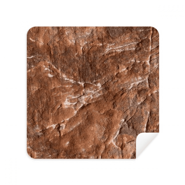 Brown Rock Rugueux Surface Modèle Lunettes Tissu Écran Nettoyant Tissu en Daim 2 Pack