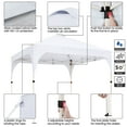 thumbnail image 3 of Yaheetech 6.6x6.6 Ft Instant Pop Up Canopy with Roller Bag & Sandbags, White, 3 of 7