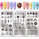thumbnail image 1 of Juego de 3 placas para estampar uñas con diseños de postres (63 patrones): plantillas para uñas con diseños de pasteles, donas y dulces. Plantillas para manicura con estampado de helados., 1 of 7