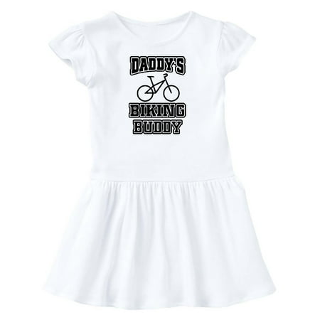 

Inktastic Daddys Biking Buddy Gift Toddler Girl Dress