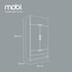thumbnail image 2 of Mobi Ropero 90 Cm Madera Liana Fresno Armario Closet Organizador Mobi Muebles Ropero Liana, 2 of 6