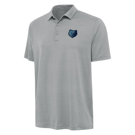 Men's Antigua Gray Memphis Grizzlies Reprocess Polo
