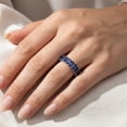thumbnail image 6 of Pompeii 2.50Ct Blue Sapphire Wedding Anniversary Ring Stackable 14k White Gold Band (,), 6 of 6