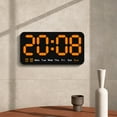 thumbnail image 5 of Qonioi Large Screen Wall Clock, Voice Control Multifunctional Alarm Clock, Temperature Display Living Room Clock, Digital Wall Timepiece, 5 of 6