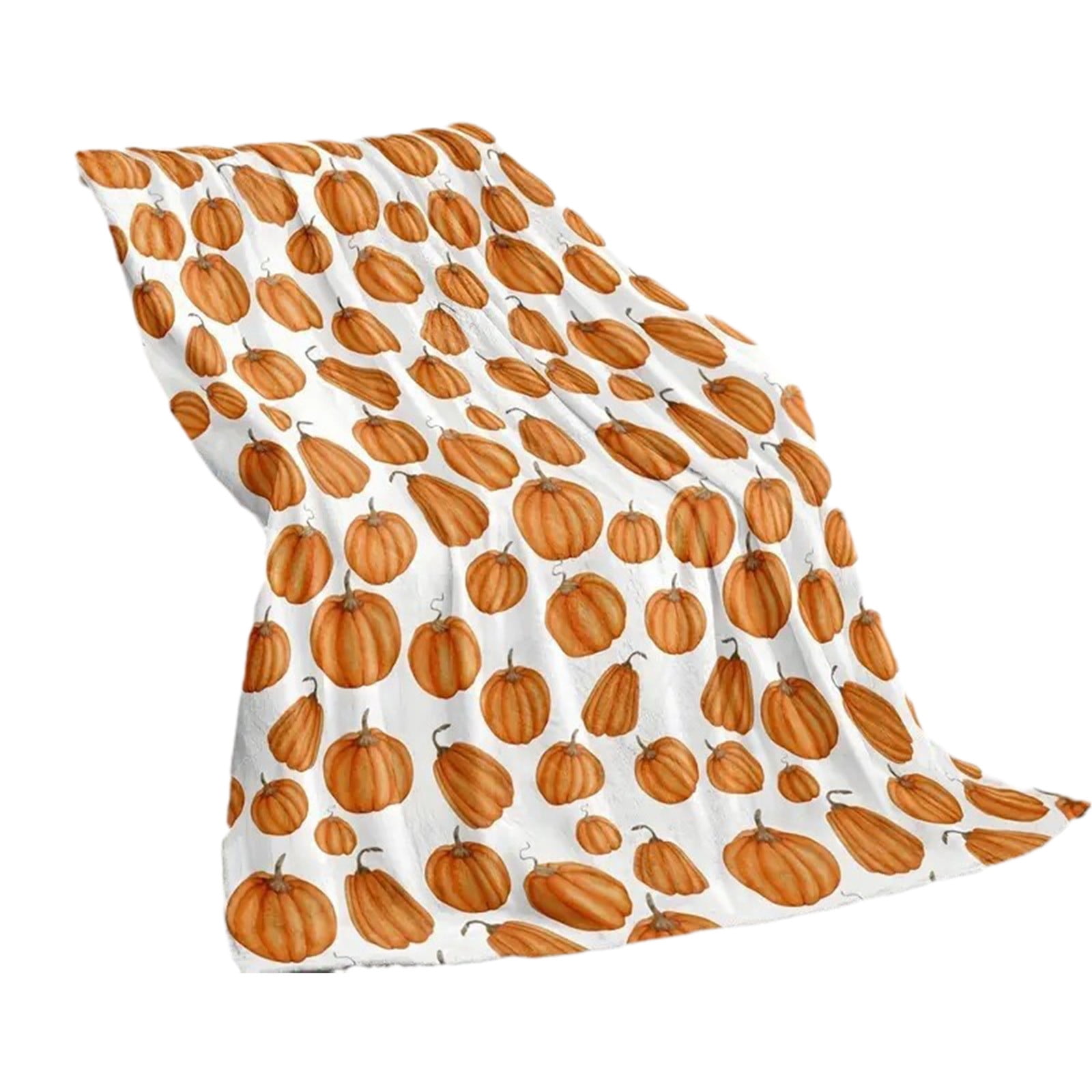 Tupukom Fall Blanket Pumpkin Fall Throw Blanket Pumpkin Branches Soft Fall Throw Carpet Thanksgiving Fuzzy Picnic Carpet for Room Bed Chair Outdoor