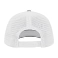 thumbnail image 2 of TOPTIE 6 Panel Trucker Cap Adjustable Snapback Cap, Structured Mid Profile-Heather Light Grey White, 2 of 6