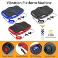 thumbnail image 2 of SONGMY Black Vibration Plate Fitness Machine, Whole Body Vibration Platform Exercise Machine with Remote, Vibration Trainer for Home Gym, 2 of 10