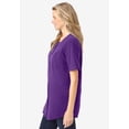 thumbnail image 4 of Woman Within Plus Size Short-Sleeve Crinkle Shirt, 4 of 6