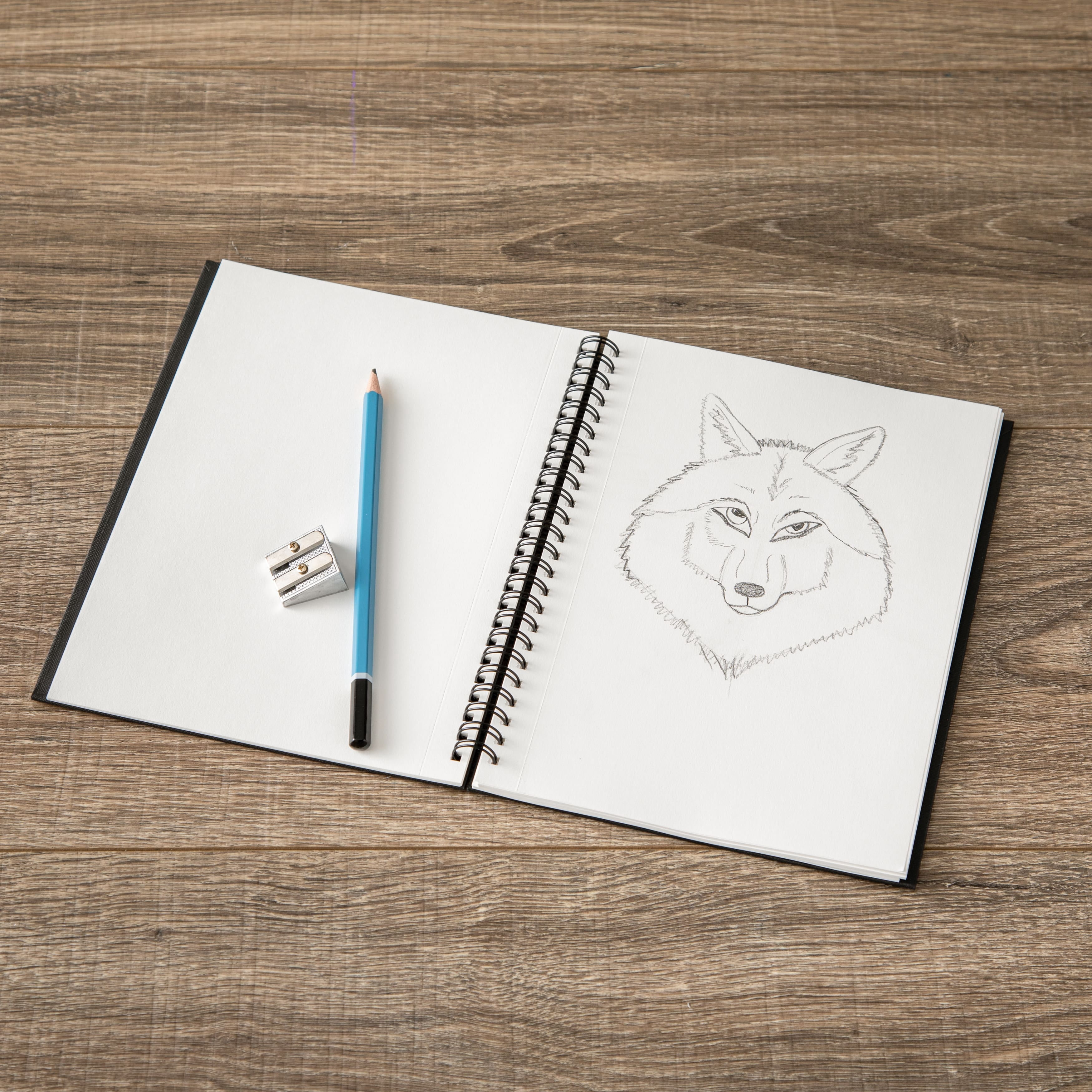 Artist's Loft Black Hard Cover Drawing Pad, 5.5" x 8.5", 6 Pack