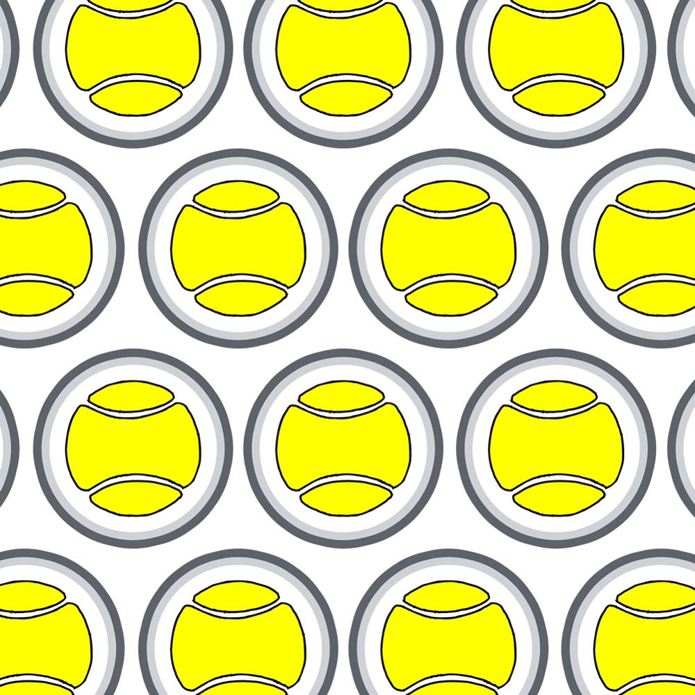 Cartoon Tennis Ball Premium Gift Wrap Wrapping Paper Roll