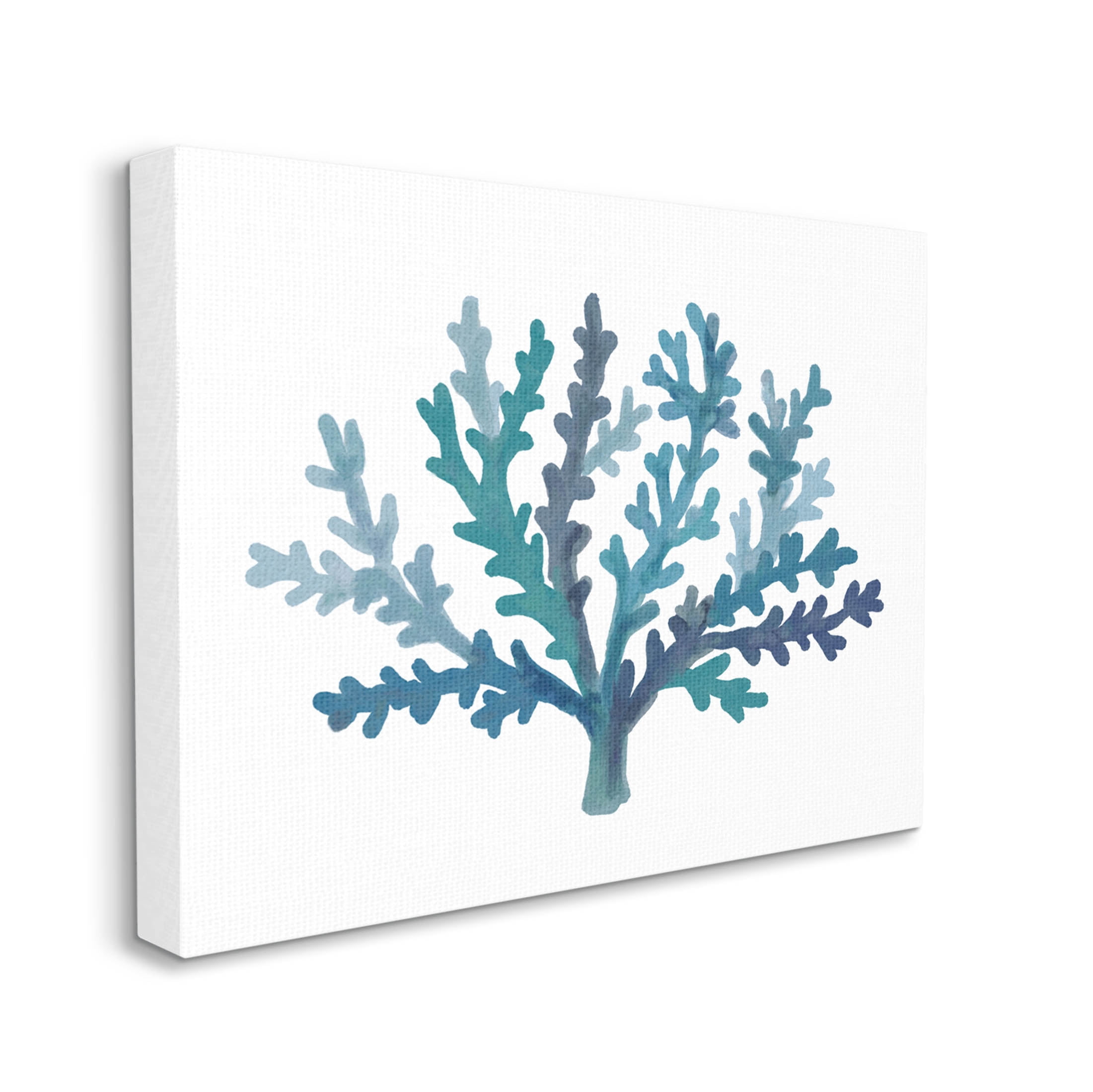 Stupell Industries Casual Blue Aquatic Coral Graphic Art Gallery Wrapped Canvas Print Wall Art, Design by Nina Muis Surface Design