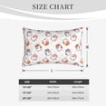 thumbnail image 3 of Plush Throw Pillow Covers, Sticker Style Cute Hamster Love Pillow Cases with Invisible Zipper, Breathable Microfiber Pillow Cases Standard Size for Sleeping Bedroom Sofa Living Room 14x20, 3 of 5