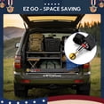 thumbnail image 4 of Yescom EZ GO 20ft Telescopic Flag Pole Kit Wheel Tire Mount Stand Upgrade Rotating Lock Outdoor Camper RV Tailgate Black, 4 of 10