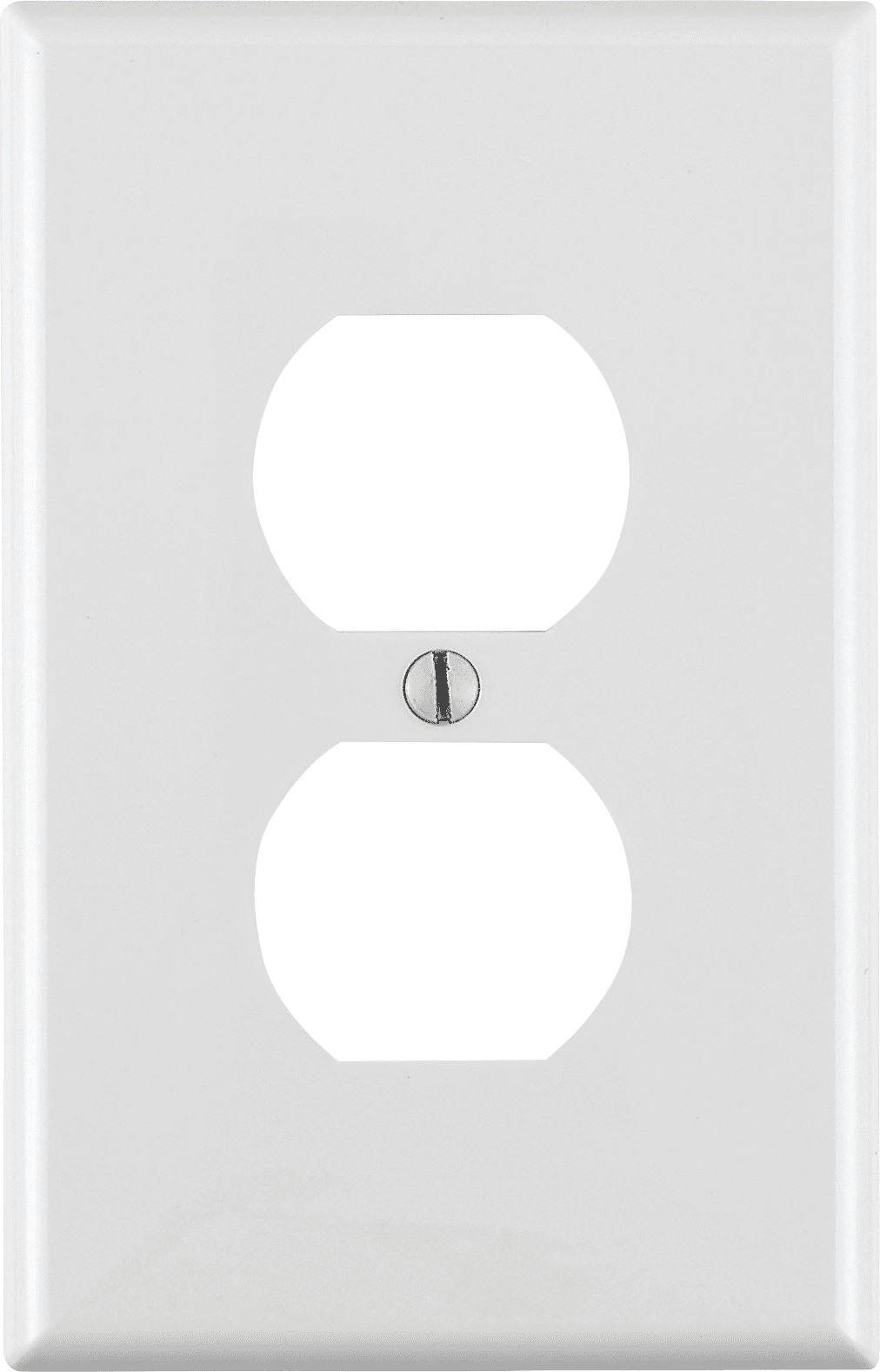 Leviton Duplex Receptacle in White — UL Listed for US Residential Electrical Code Compliance, Drop-in NEC-Standard Wiring