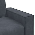 thumbnail image 3 of vidaXL 2-Seater Sofa Dark Gray 47.2" Velvet, 3 of 8