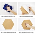 thumbnail image 6 of 8 Pack Cork Board,5.5 x 4.7 Inch Cork Tiles Corkboard Wall Bulletin Boards Self Adhesive Corkboards Tiles for Wall School Home Class Kitchen Office Decorative Photo Display Memo, 6 of 6