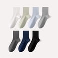 thumbnail image 4 of Sookeceks 6 Pairs Thin Modal Crew Socks for Mens, Soft Breathable Lightweight Trouser Socks for Casual Size 7-11, 4 of 5