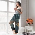 thumbnail image 5 of Bixox Women's Magical Butterfly In Forest Patterned Pajama Pants Loungewear, 5 of 5