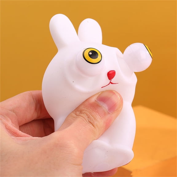 3.8" Easter Bunny & Chick Squeeze Toys - Soft Slow Rising Squishies for Stress Relief & Desk Decor