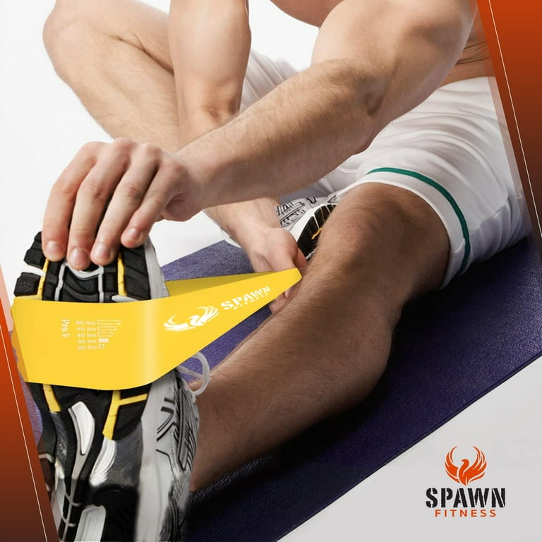 Spawn Fitness 5-Piece Resistance Loop Bands Set - 5 Lbs To 40 Lbs For Home Workouts