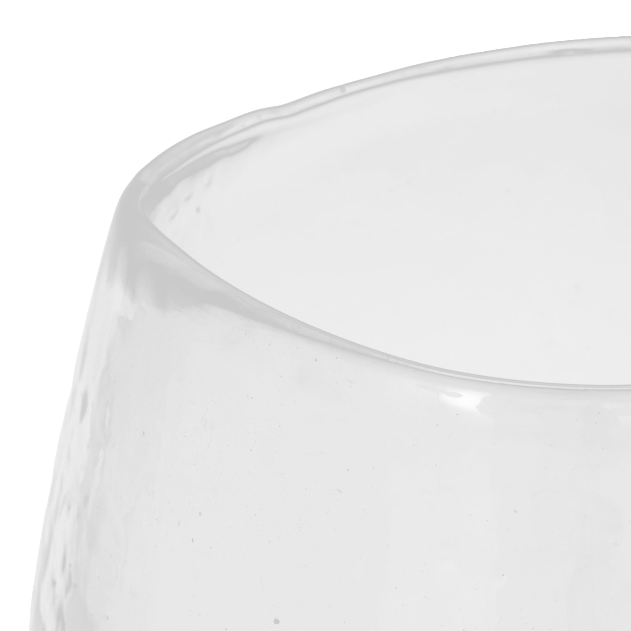 DecMode 12" Wide Glass Vase