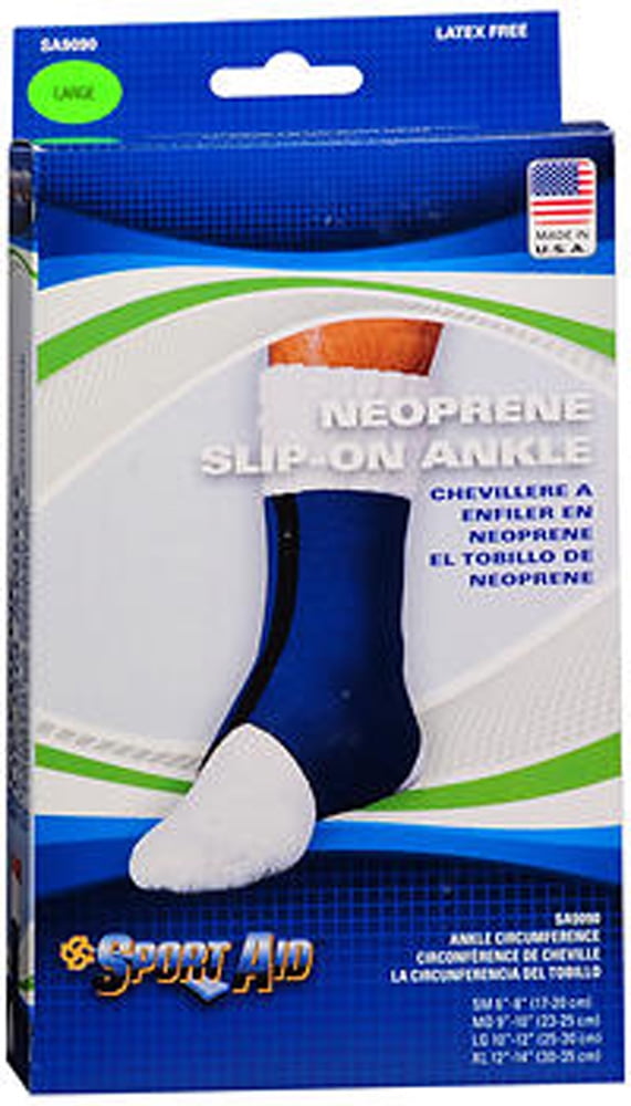 Sport Aid Neoprene Slip-On Ankle Brace, Large