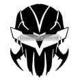 thumbnail image 2 of Clausen's World Design VETTATOR SKULL Hood/Door/Window Vinyl Decal 3 sizes - Compatible with Corvette C7, 2 of 13