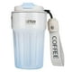 thumbnail image 1 of Taza térmica de acero inoxidable de 400 ml, resistente al agua, para café, té, taza térmica, sin BPA, reutilizable, de acero sellada, taza de viaje para bebidas frías y calientes (azul), 1 of 5