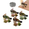 thumbnail image 4 of HUASHENG Folding Brackets Lock Extension Support Bracket Foldable Hinges With Screws For Table Bed Leg Feet, 4 of 5