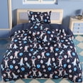 thumbnail image 2 of Unique Bargains 3 Piece Brushed Polyester Kids Bedding Duvet Cover Set Space Astronaut Pattern, 2 of 9