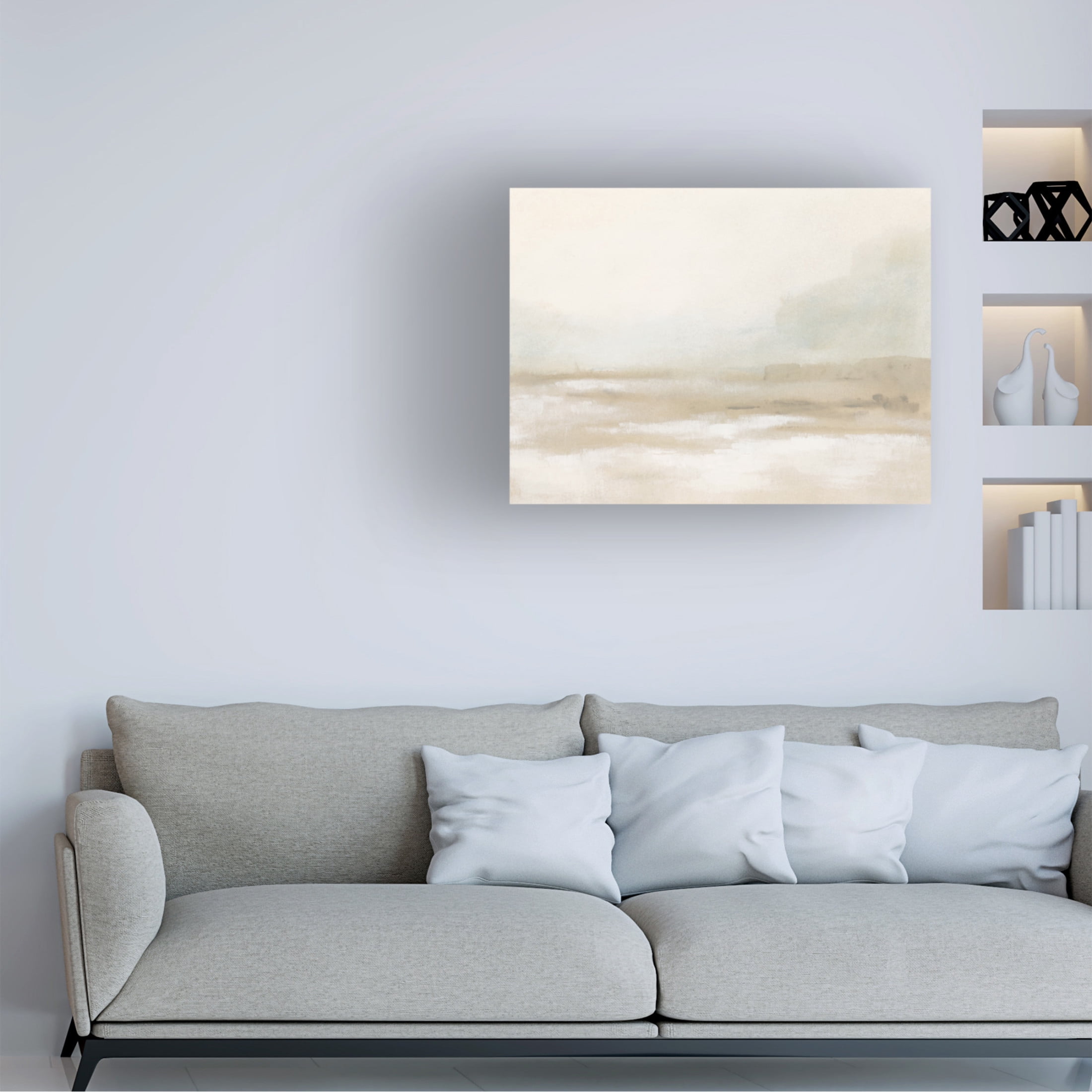 Trademark Fine Art June Erica Vess  Neutral Mist Mesa I Canvas Wall Art