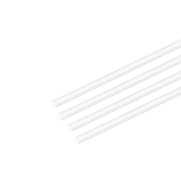 4pcs ABS Plastic Square Bars Rod 3mm×3mm×10inch for Architectural Model