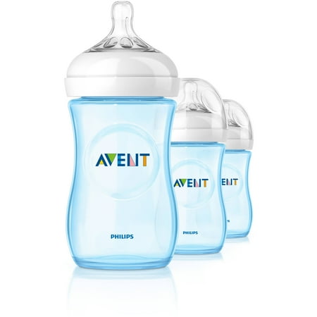Avent 3-Pack Natural Bottles (9 oz.) - blue, one size