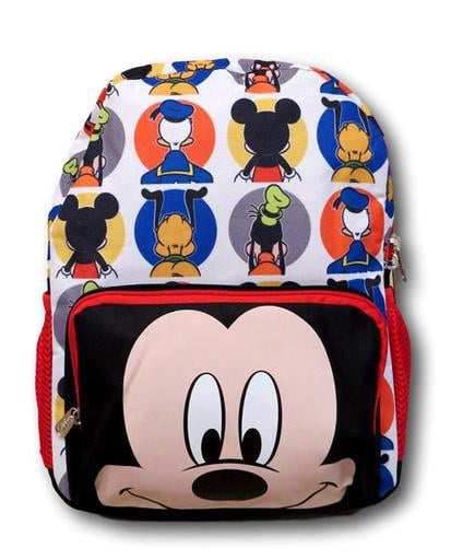 Disney Mickey Mouse Smiley Face and Ears Kids 12 Backpack 