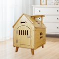 thumbnail image 1 of Casa de madera para mascotas, nido para dormir, refugio de madera para pies altos, con techo, escondite para s para hámster, perros pequeños y 57cmx44cmx57cm, 1 of 8
