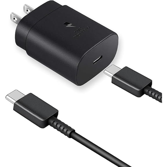 AoVoTo 25W Super Fast Charger for Samsung Galaxy A17 A16 5G A15 5G A14 5G A35 A54 A25 A56 A36 A26 A55 A03s Android Phone Type C Power Adapter Charging Cord Cable