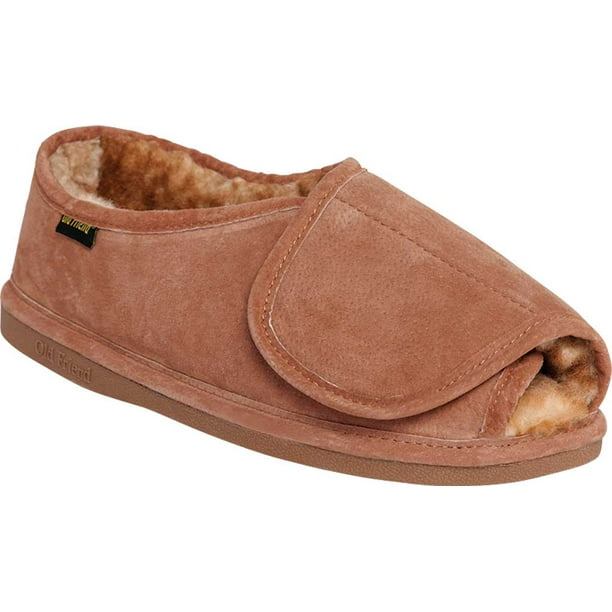 Old Friend Men's Old Friend Step In Open Toe Slipper Chestnut II