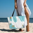 thumbnail image 6 of Balery Three White Geese Beach Travel Bag - Water-Resistant, Large Capacity Lightweight Tote with 7 Pockets for Women and Men - Perfect for Beach, Pool, Gym, and Travel, 6 of 7