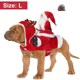 thumbnail image 2 of Disfraz de Papá Noel para perro, ropa navideña para mascotas, disfraz de Papá Noel montado para mascotas, disfraces de fiesta para perros y gatos, atuendo para perros pequeños, medianos y gatos, 2 of 7