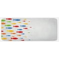 thumbnail image 1 of Fish Kitchen Mat, Types of Colored Fishes Floats on Grey Background Sea Animals Mammals Pattern, Plush Decorative Kitchen Mat with Non Slip Backing, 47" X 19", Multicolor, by Ambesonne, 1 of 1