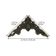 thumbnail image 2 of unbranded 20Ud Protector De Esquinas Para Caja Negro Metal Decorativo Para Proteger Y Embellecer, 2 of 6