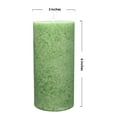 thumbnail image 2 of Mainstays Scented Mottled Pillar Candle, 3 x 6 inches, Green, Hidden Springs, 2 of 5