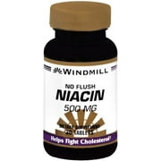Windmill Niacin 500 mg Tablets No Flush 30 Tablets (Pack of 3)