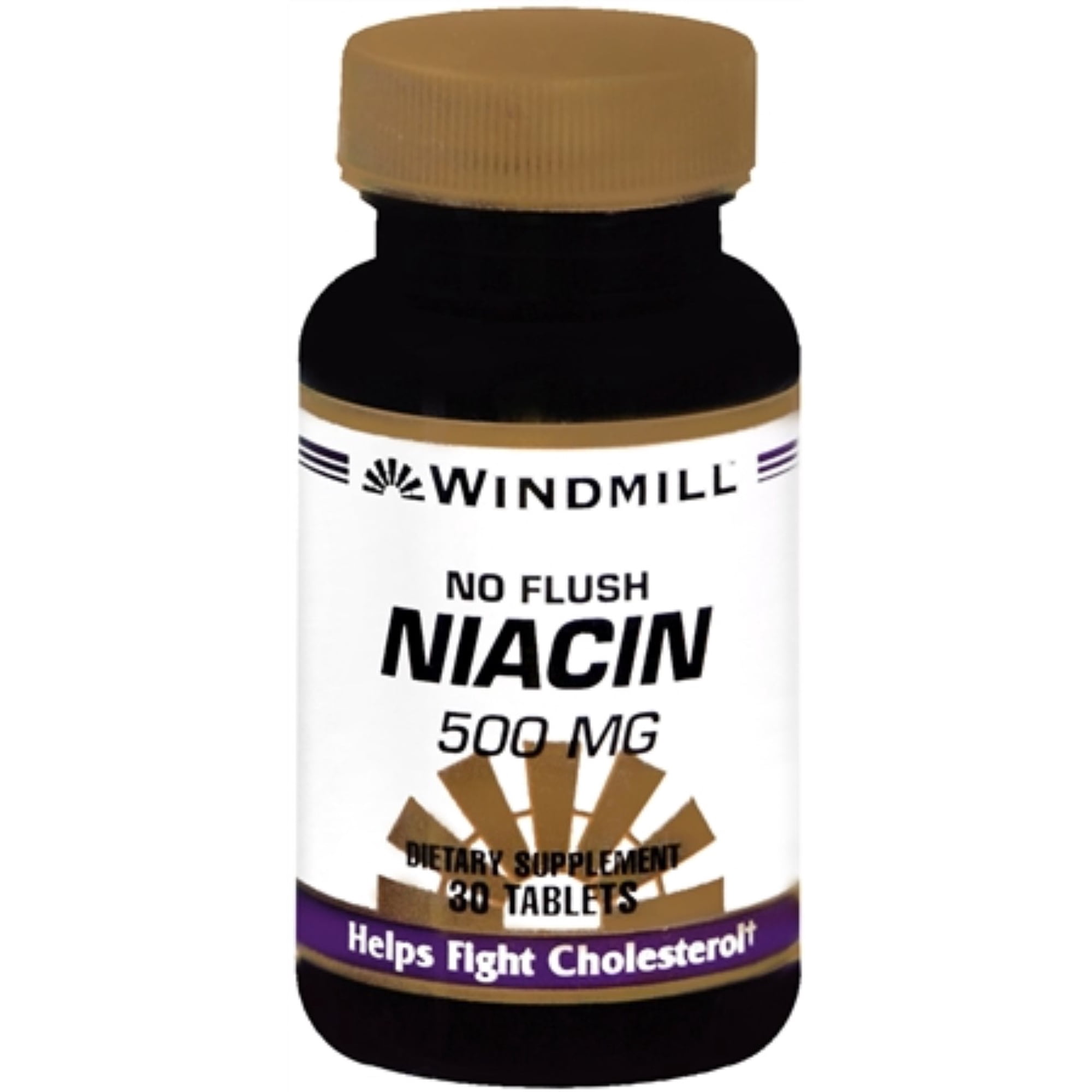 Windmill Niacin 500 mg Tablets No Flush 30 Tablets (Pack of 3)